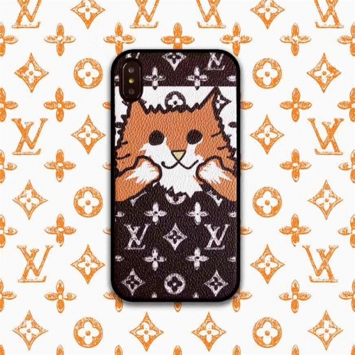 ルイヴィトン かわいい Iphone12 X ケース 手書き風猫 ヴィトン 新作 Iphonexs Xs Max Xr ケース ネコ