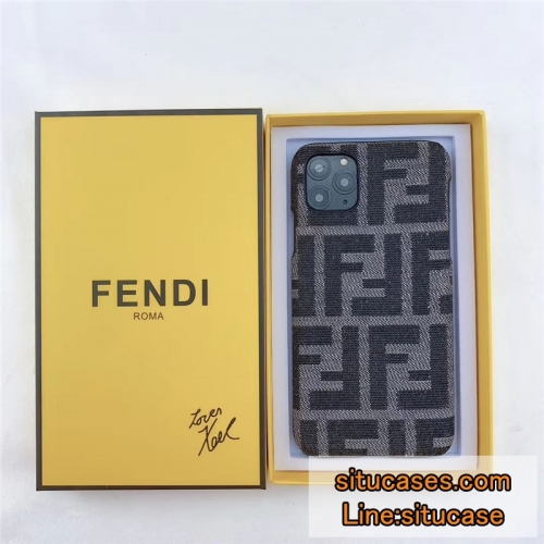 fendi iphone15/14plus/14promaxケース パロディ 布 フェンディ 風