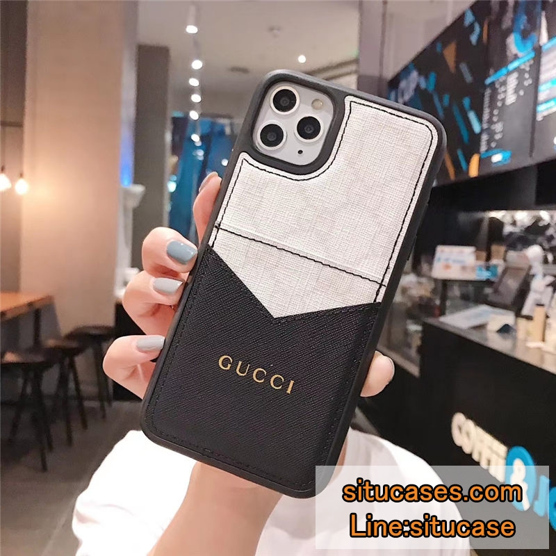 グッチ Iphone12 ケース カード収納 可愛い アイフォン11 11pro ケース ス 芸能人 メンズ Gucci Iphoneケース11 ビジネス