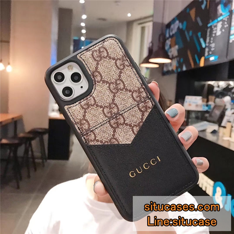 グッチ Iphone12 ケース カード収納 可愛い アイフォン11 11pro ケース ス 芸能人 メンズ Gucci Iphoneケース11 ビジネス