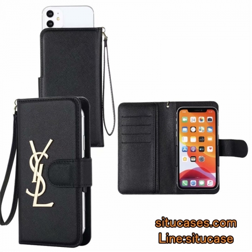 YSL 手帳型 スマホケース 全機種対応 サンローラン ギャラクシー 携帯