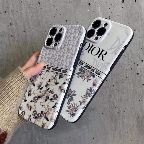 dior iphone15/15proケース 可愛い 花柄 ディオール アイフォン14/13